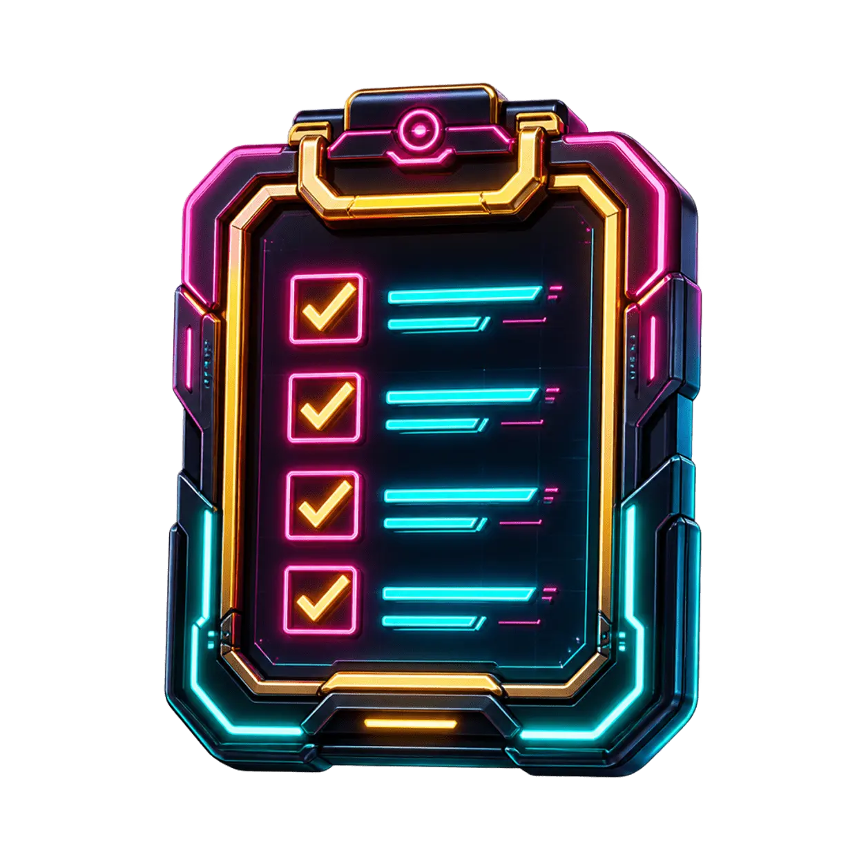 Comment task neon badge